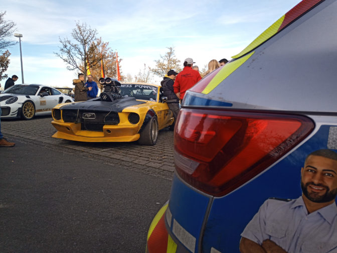 Børning 3 Mustang and Polizei Nürburgring car park
