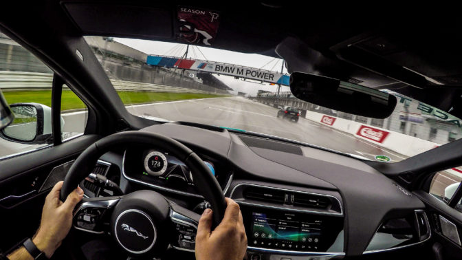 Jaguar Nürburgring RaceTaxi iPace onboard